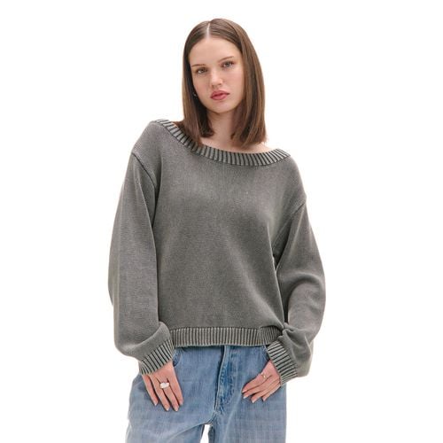 Maglione in cotone con effetto slavato - Cropp - Modalova