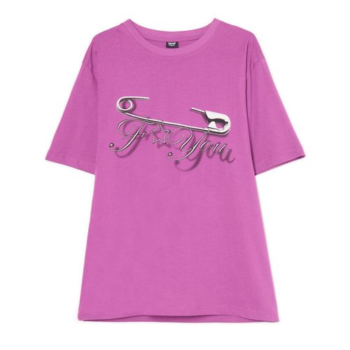 Cropp - T-shirt con stampa - Viola - Cropp - Modalova