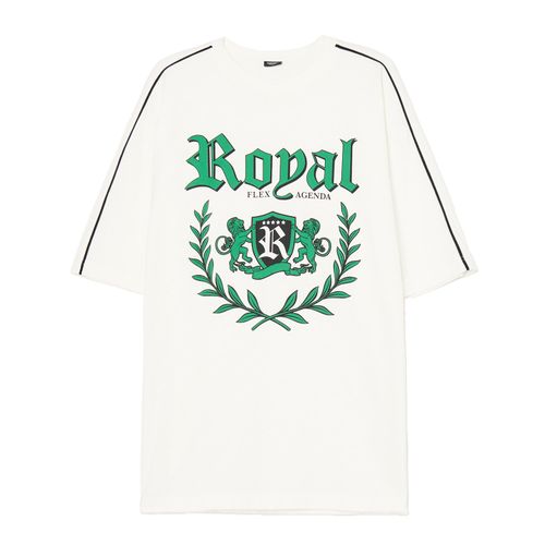 T-shirt bianca con stampa - Cropp - Modalova