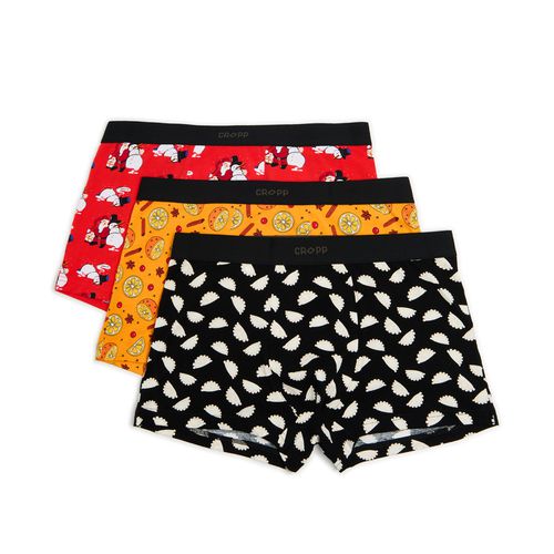 Confezione da 3 boxer di Natale - Cropp - Modalova