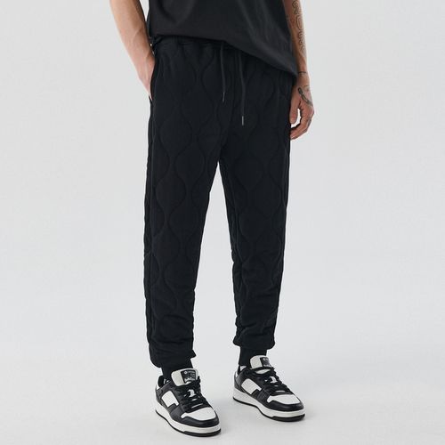 Cropp - Jogger trapuntati - Nero - Cropp - Modalova