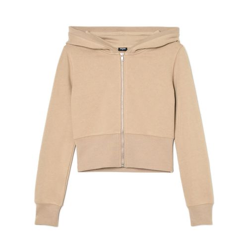 Top da jogging con zip e cappuccio - - Cropp - Modalova