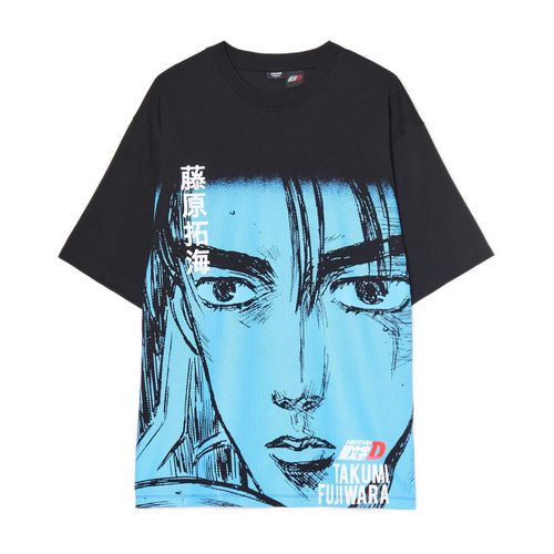 T-shirt nera con stampa Initial D - Cropp - Modalova