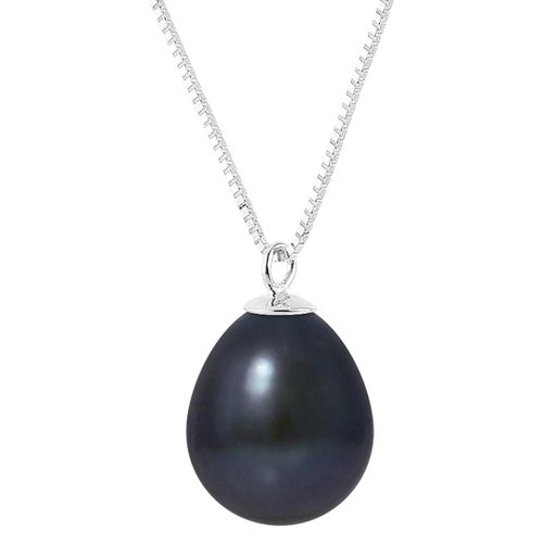 Single Black Pear Pearl Necklace - Mitzuko - Modalova