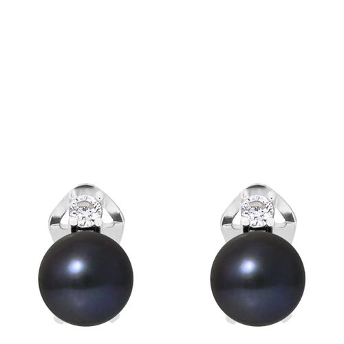 Black Pearl Clip Earrings - Mitzuko - Modalova