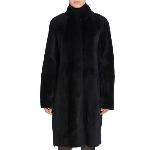 Black Shearling Cocoon Coat - Max and Zac London - Modalova