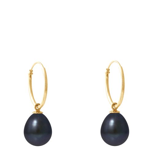 Black Tahiti Pearl Earrings 10-11mm - Mitzuko - Modalova