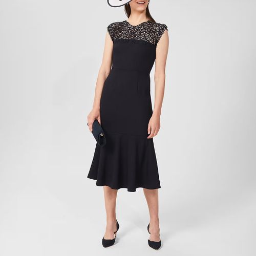 Navy Cecilia Lace Dress - Hobbs London - Modalova