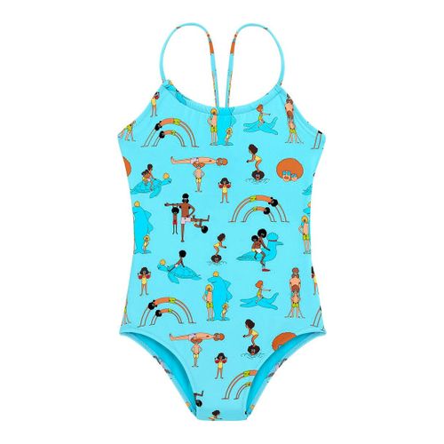 Girl's Blue Gazette Swimsuit - Vilebrequin - Modalova