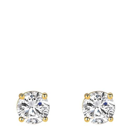 K Gold Cz Stud Earrings - Stephen Oliver - Modalova