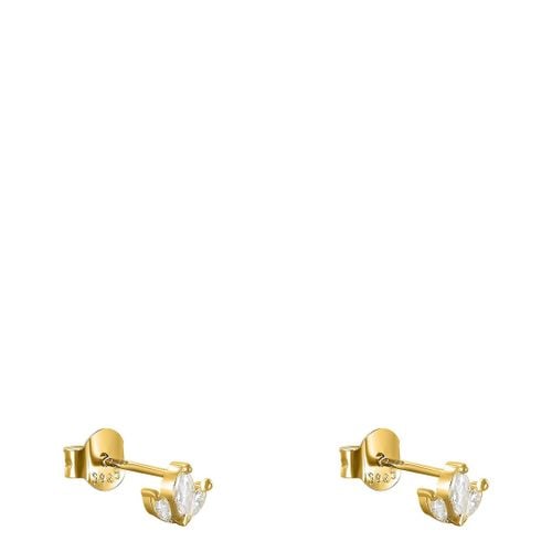 Gold Stud Earrings - Ma Petite Amie - Modalova