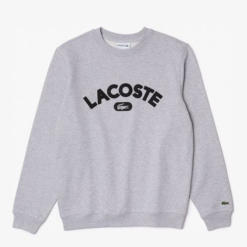 Grey Chest Logo Cotton Sweatshirt - Lacoste - Modalova