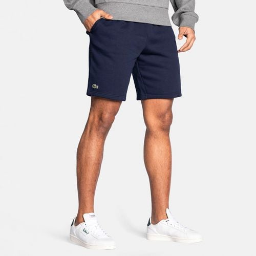 Navy Cotton Blend Drawstring Shorts - Lacoste - Modalova