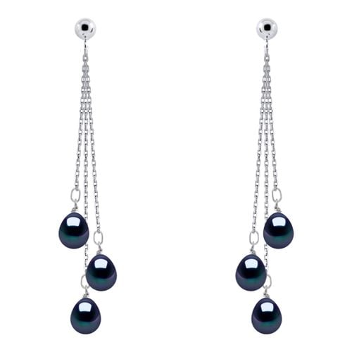 Tahiti Style Trio Freshwater Pearl Earrings - Ateliers Saint Germain - Modalova