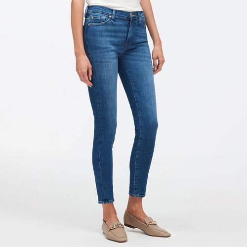 High Waisted Skinny Crop Stretch Jeans - 7 For All Mankind - Modalova