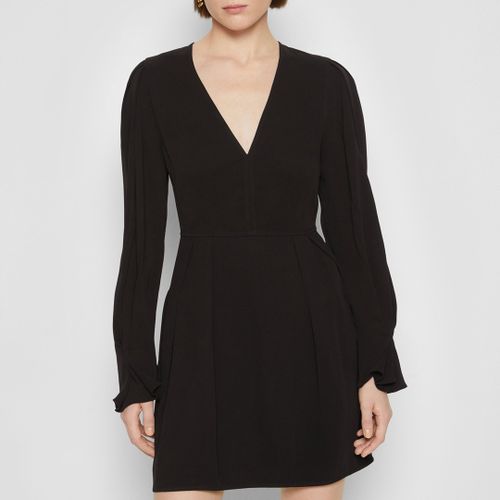 Black Deep V Mini Dress - Victoria Beckham - Modalova