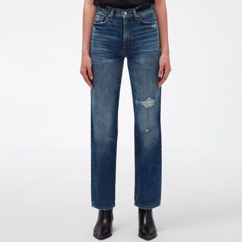 Blue Tall Logan Straight Stretch Jeans - 7 For All Mankind - Modalova