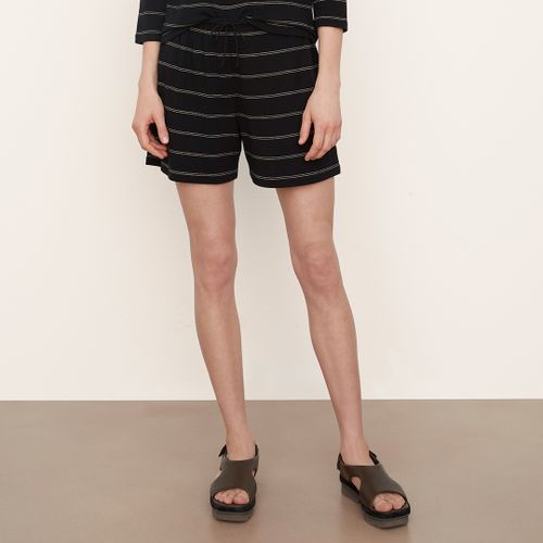 Black Stripe Cotton Blend Short - Vince - Modalova