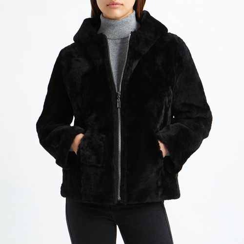 Shearling Reversible Hooded Bomber - N°· Eleven - Modalova