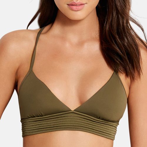 Green Olive Quilted Fixed Tri Top - Seafolly - Modalova