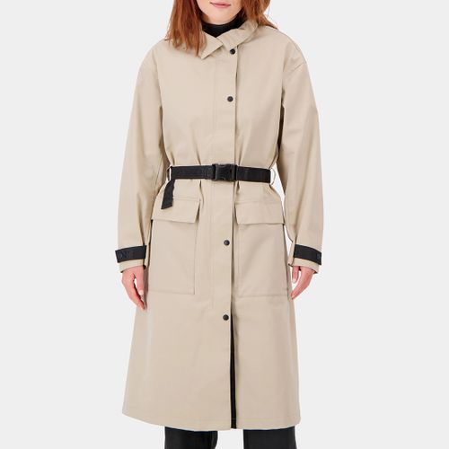 Beige Waterproof Mira Long Coat - Didriksons - Modalova