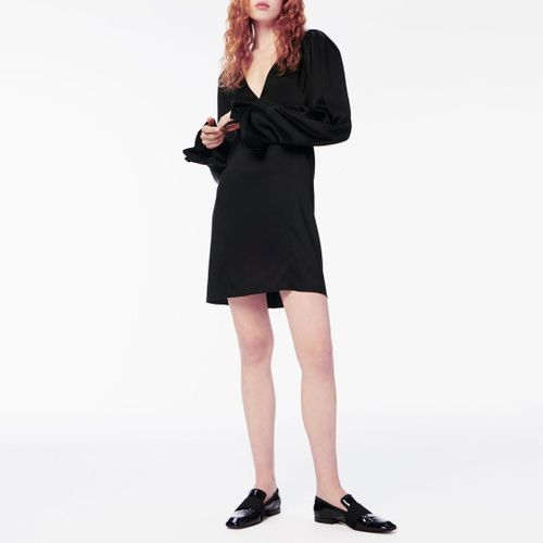 Draped Sleeve V Neck Mini Dress - Victoria Beckham - Modalova