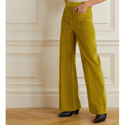 Mustard Corduroy Alina Cotton Trousers - Victoria Beckham - Modalova