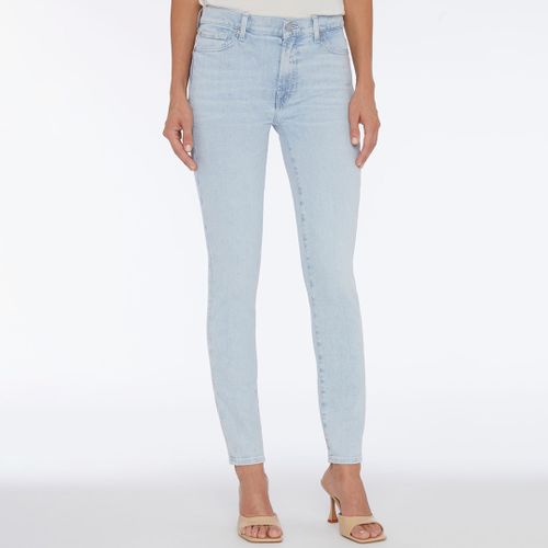 Pale High Waisted Skinny Slim Stretch Jeans - 7 For All Mankind - Modalova