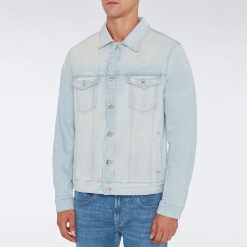 Light Blue Perfect Denim Jacket - 7 For All Mankind - Modalova