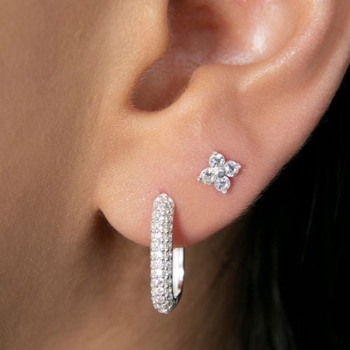 Silver Earrings - Elika - Modalova