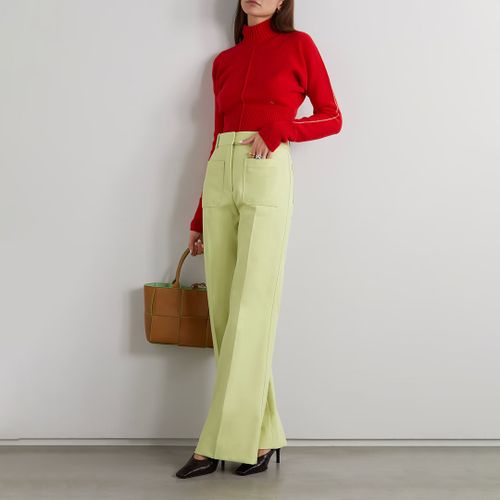 Yellow Alina Trousers - Victoria Beckham - Modalova