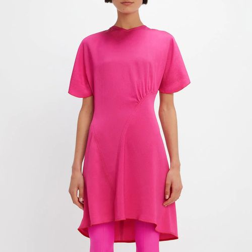 Pink Cap Sleeve Mini Dress - Victoria Beckham - Modalova