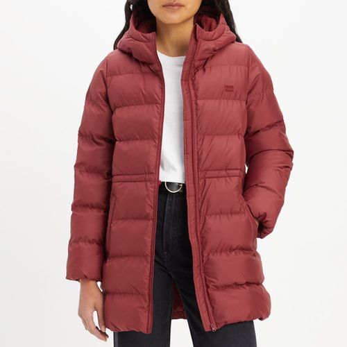 Red Hooded Puffer Coat - Levi's - Modalova