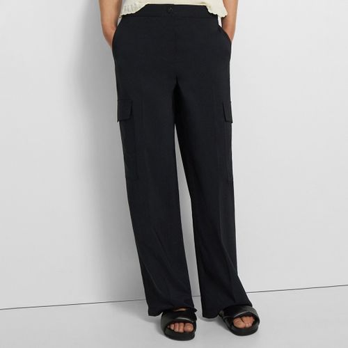 Black Cargo Pocket Trousers - Theory - Modalova