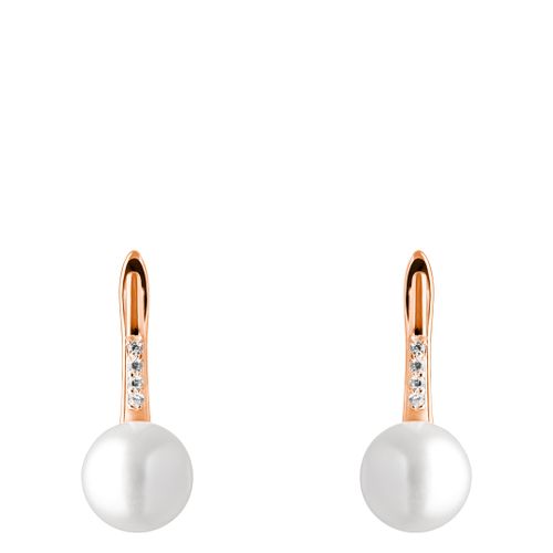 And Rose Gold Plated Earrings 8-8.5mm - Mia Bellucci - Modalova