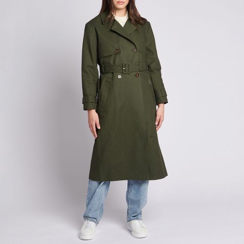 Dark Green Cotton Trench Coat - U.S. Polo Assn. - Modalova