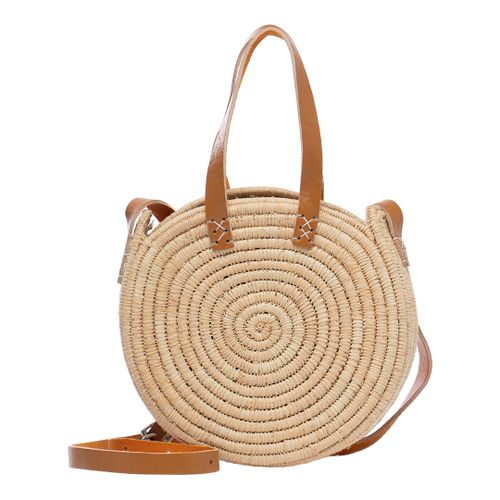 Brown Raffia Crossbody Bag - Laycuna London - Modalova