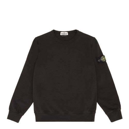 Crew Neck Cotton Fleece Sweatshirt - Stone Island - Modalova