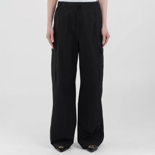 Black Cotton Cargo Trousers - Replay - Modalova