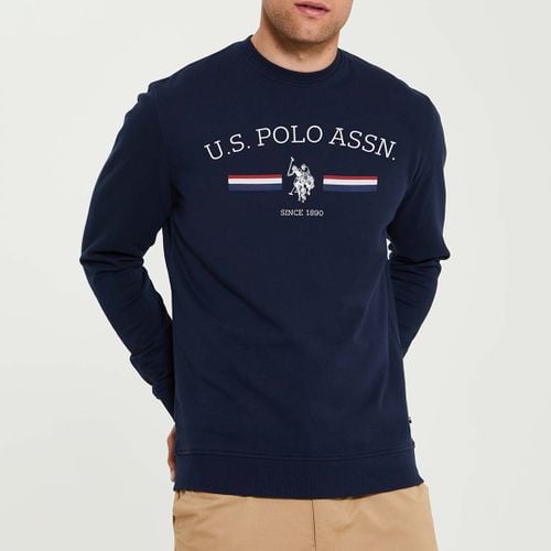 Raglan Printed Cotton Blend Sweatshirt - U.S. Polo Assn. - Modalova