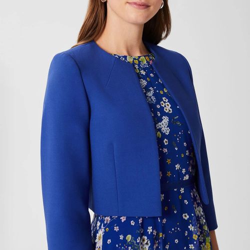 Blue Arizona Cropped Blazer - Hobbs London - Modalova