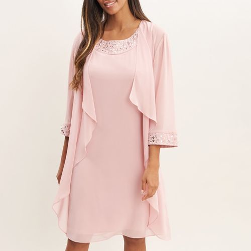 Pale Joseline Short Chiffon Jacket Dress - Gina Bacconi - Modalova