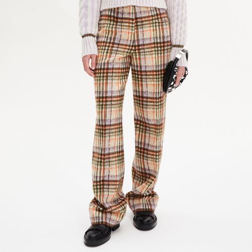 Brown Check Wool Blend Trouser - Sonia Rykiel - Modalova