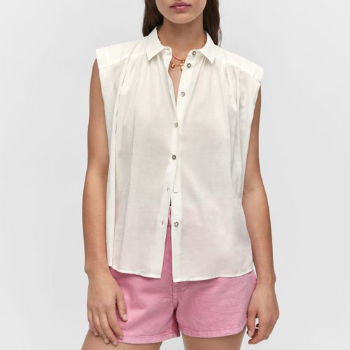 Off Sleeveless Button-Down Cotton Blend Shirt - Mango - Modalova