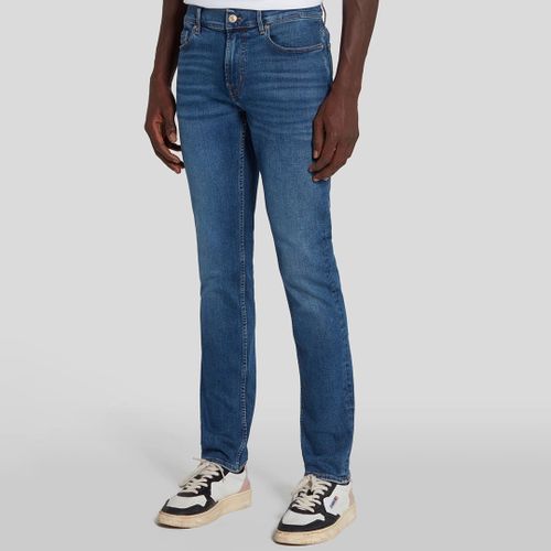 Mid Blue Stretch Jeans - 7 For All Mankind - Modalova