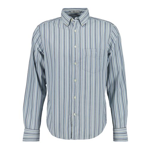 Regular Dobby Striped Cotton Shirt - Gant - Modalova