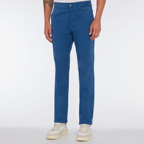 Blue Slimmy Stretch Chinos - 7 For All Mankind - Modalova