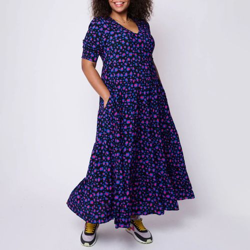 Blue Printed Dress - Scamp & Dude - Modalova