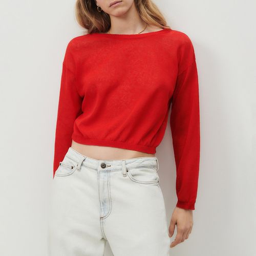 Red Yogo Linen blend Jumper - American Vintage - Modalova