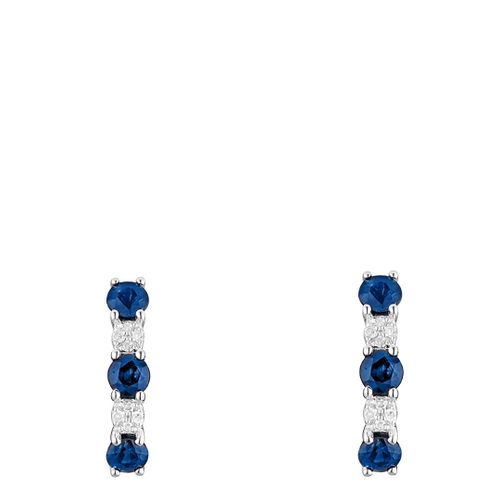 White Gold Port Royal Sapphire Earrings - Artisan Joaillier - Modalova